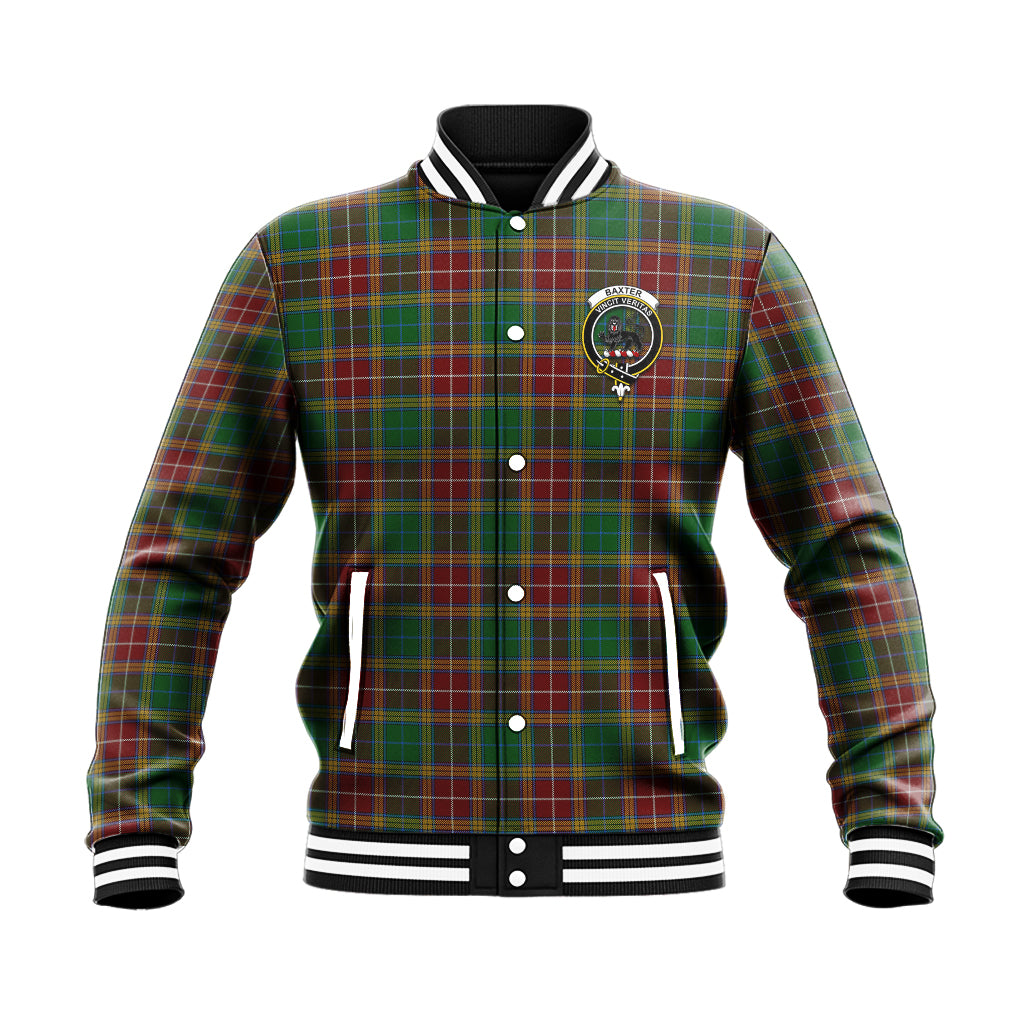 Baxter Tartan Baseball Jacket with Family Crest - Tartan Vibes Clothing