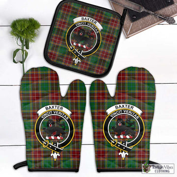 Baxter Tartan Combo Oven Mitt & Pot-Holder with Family Crest