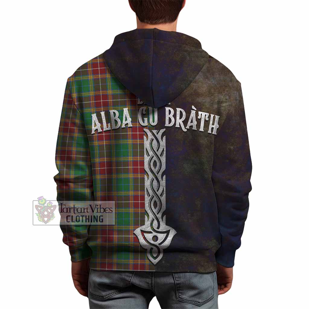 Tartan Vibes Clothing Baxter Tartan Family Crest Hoodie Alba Gu Brath Be Brave Lion Ancient Style