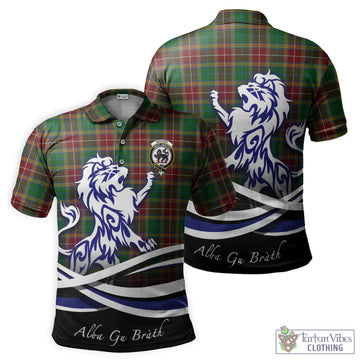 Baxter Tartan Polo Shirt with Alba Gu Brath Regal Lion Emblem