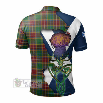 Baxter Tartan Family Crest Polo Shirt Scottish Thistle Celtic Inspired