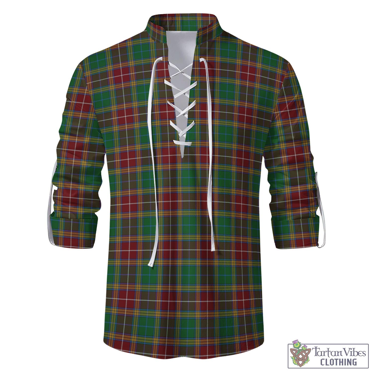 Tartan Vibes Clothing Baxter Tartan Men's Scottish Traditional Jacobite Ghillie Kilt Shirt