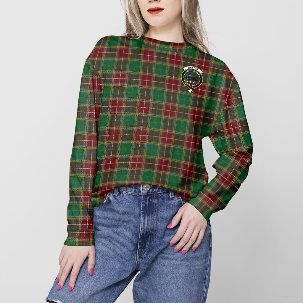 Baxter Tartan Sweatshirt with Family Crest - Tartan Vibes Clothing