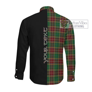 Baxter Tartan Long Sleeve Button Shirt with Family Crest and Half Of Me Style