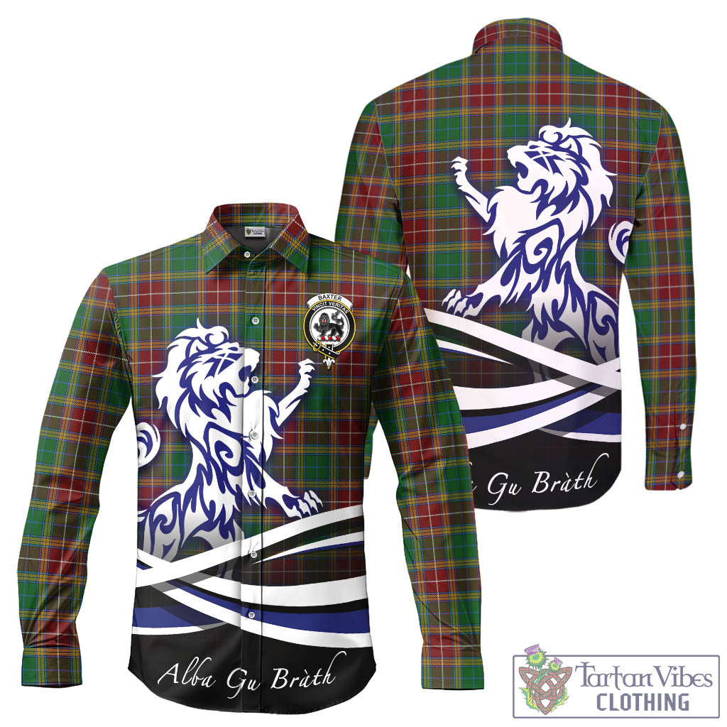 baxter-tartan-long-sleeve-button-up-shirt-with-alba-gu-brath-regal-lion-emblem