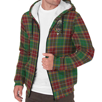 Baxter Tartan Sherpa Hoodie with Family Crest