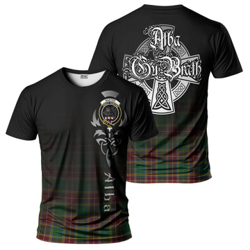 Tartan Vibes Clothing Baxter Tartan T-Shirt Featuring Alba Gu Brath Family Crest Celtic Inspired