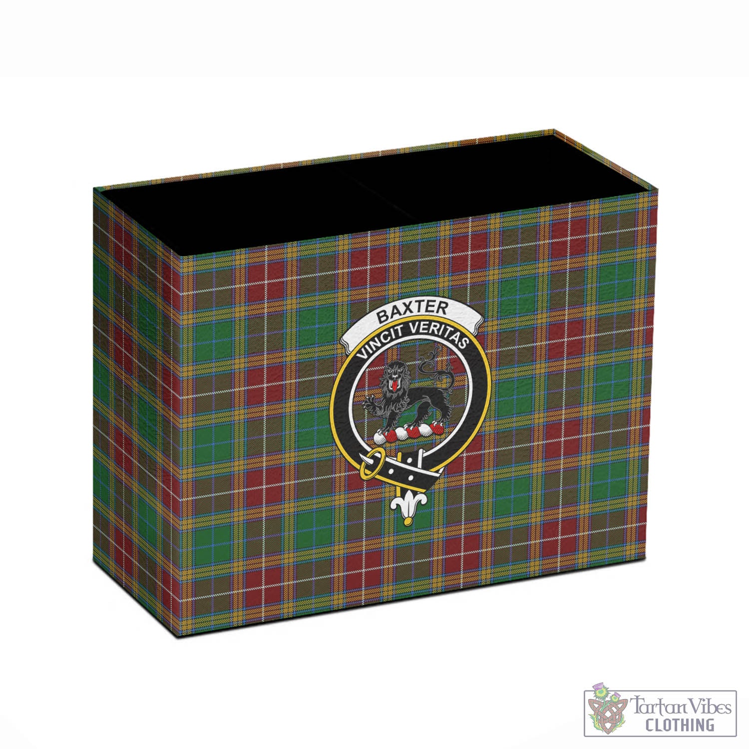 Tartan Vibes Clothing Baxter Tartan Pen Holder with Family Crest