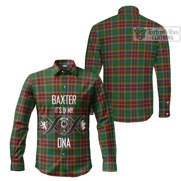 Baxter Tartan Long Sleeve Button Shirt with Family Crest DNA In Me Style