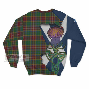 Tartan Vibes Clothing Baxter Tartan Family Crest Sweatshirt Scottish Thistle Celtic Inspired