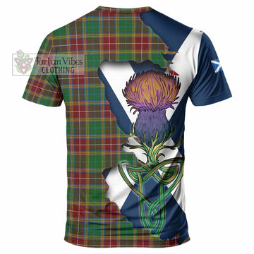 Tartan Vibes Clothing Baxter Tartan Family Crest T-Shirt Scottish Thistle Celtic Inspired