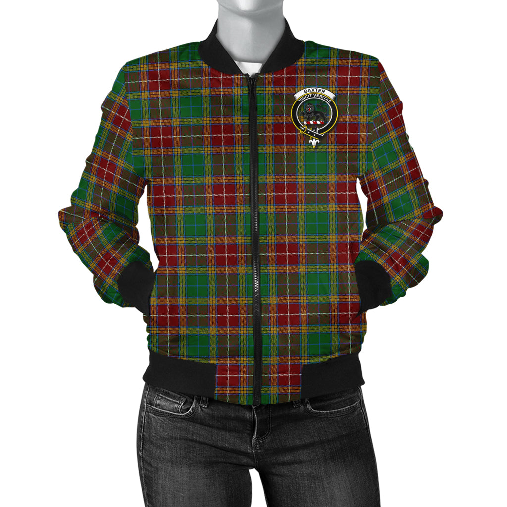 Baxter Tartan Bomber Jacket with Family Crest - Tartanvibesclothing