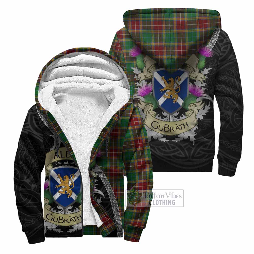 Tartan Vibes Clothing Baxter Tartan Family Crest Sherpa Hoodie Lion Rampant Royal Thistle Shield Celtic Inspired