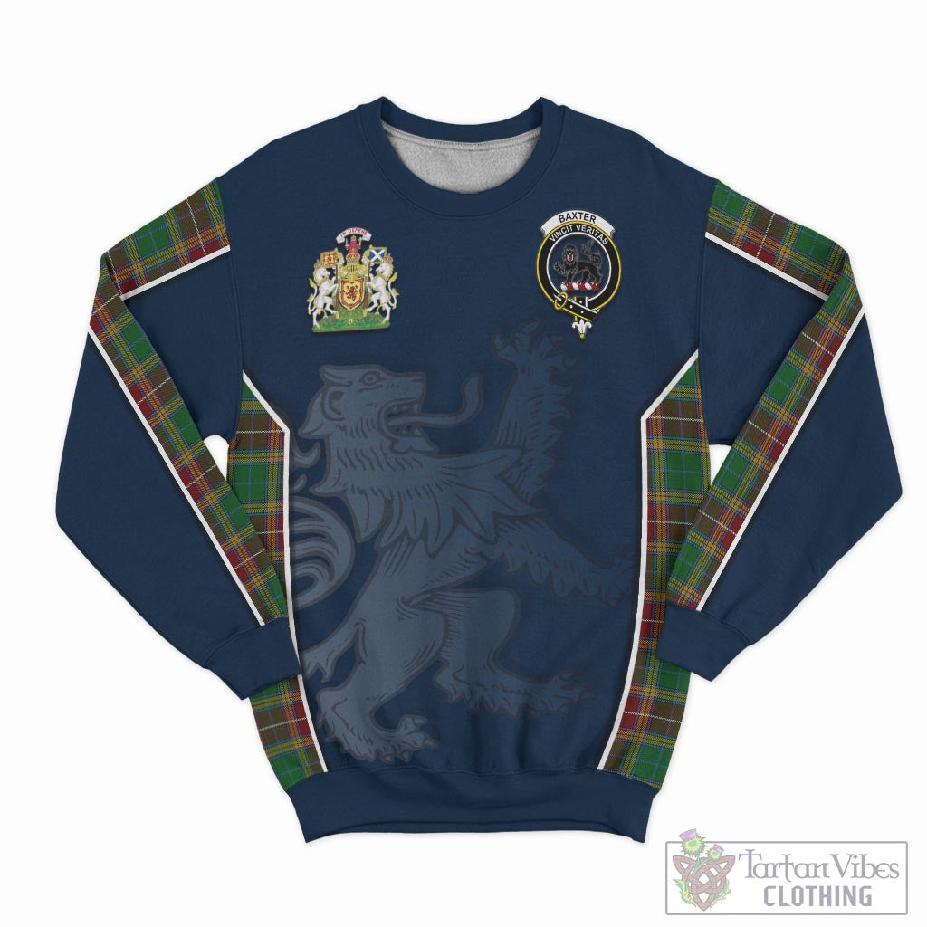 Tartan Vibes Clothing Baxter Tartan Sweater with Family Crest and Lion Rampant Vibes Sport Style