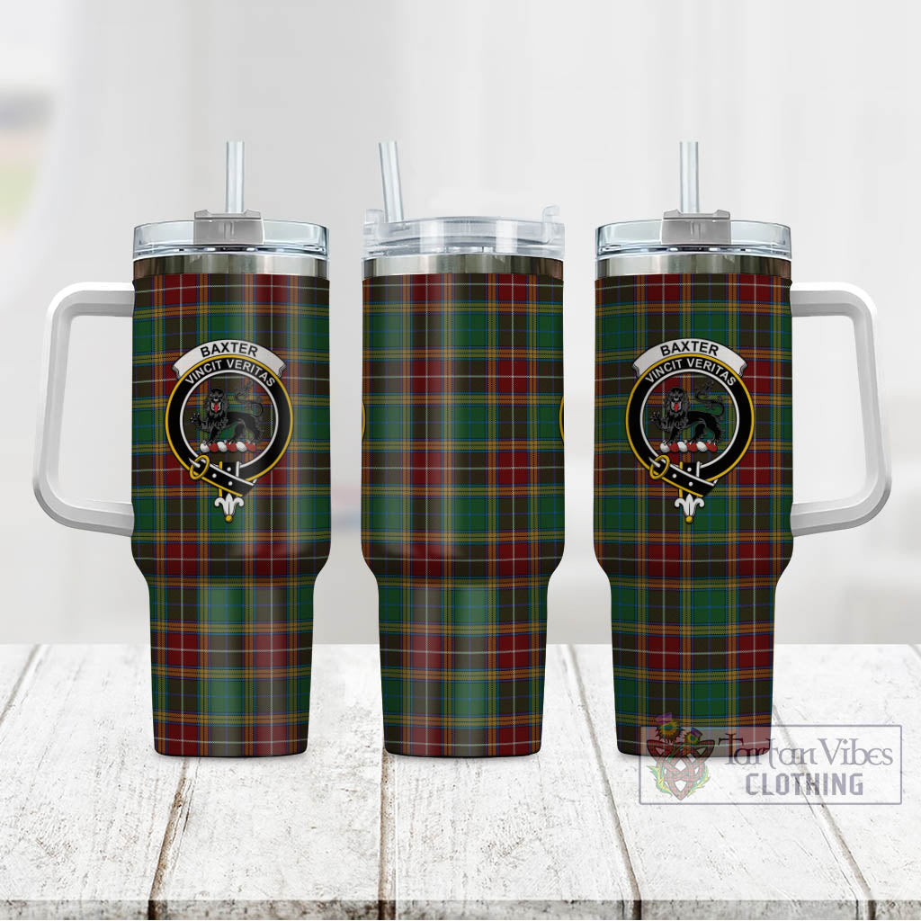 Tartan Vibes Clothing Baxter Tartan and Family Crest Tumbler with Handle
