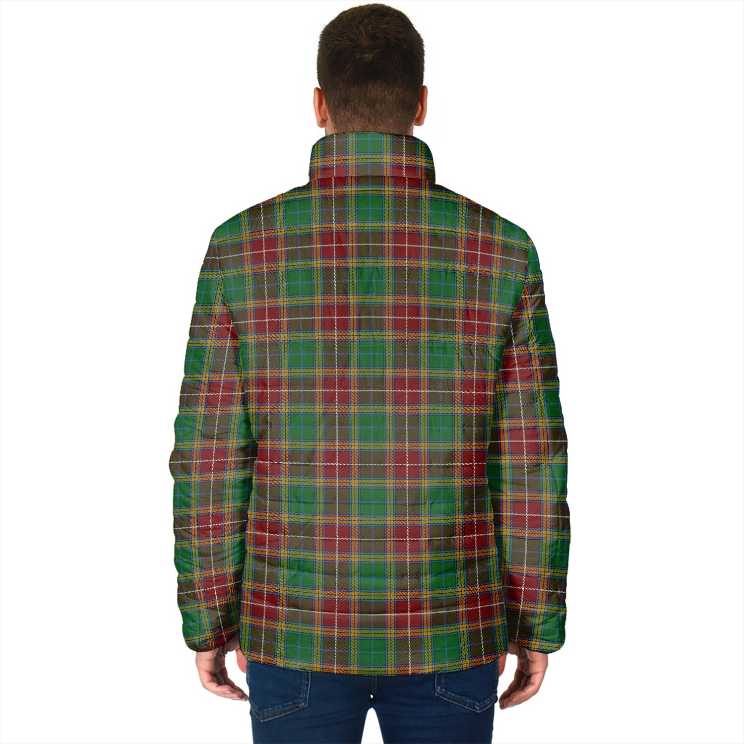 Baxter Tartan Padded Jacket with Family Crest - Tartan Vibes Clothing