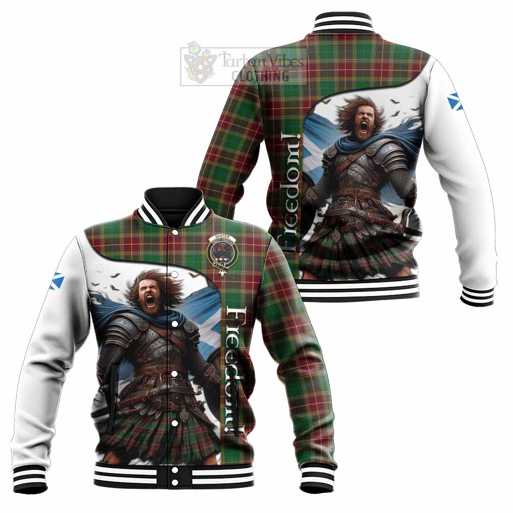 Baxter Crest Tartan Baseball Jacket Inspired by the Freedom of Scottish Warrior - Tartan Vibes Clothing