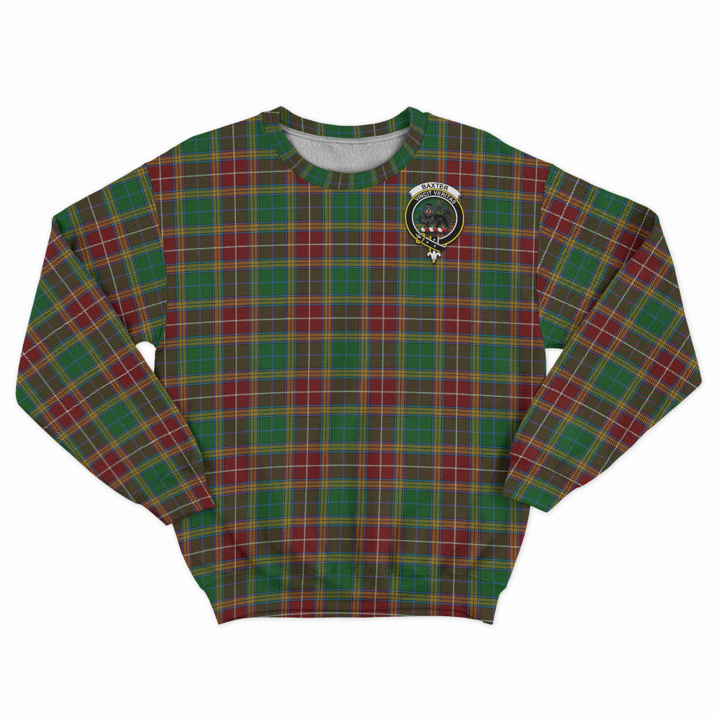 Baxter Tartan Sweatshirt with Family Crest - Tartan Vibes Clothing