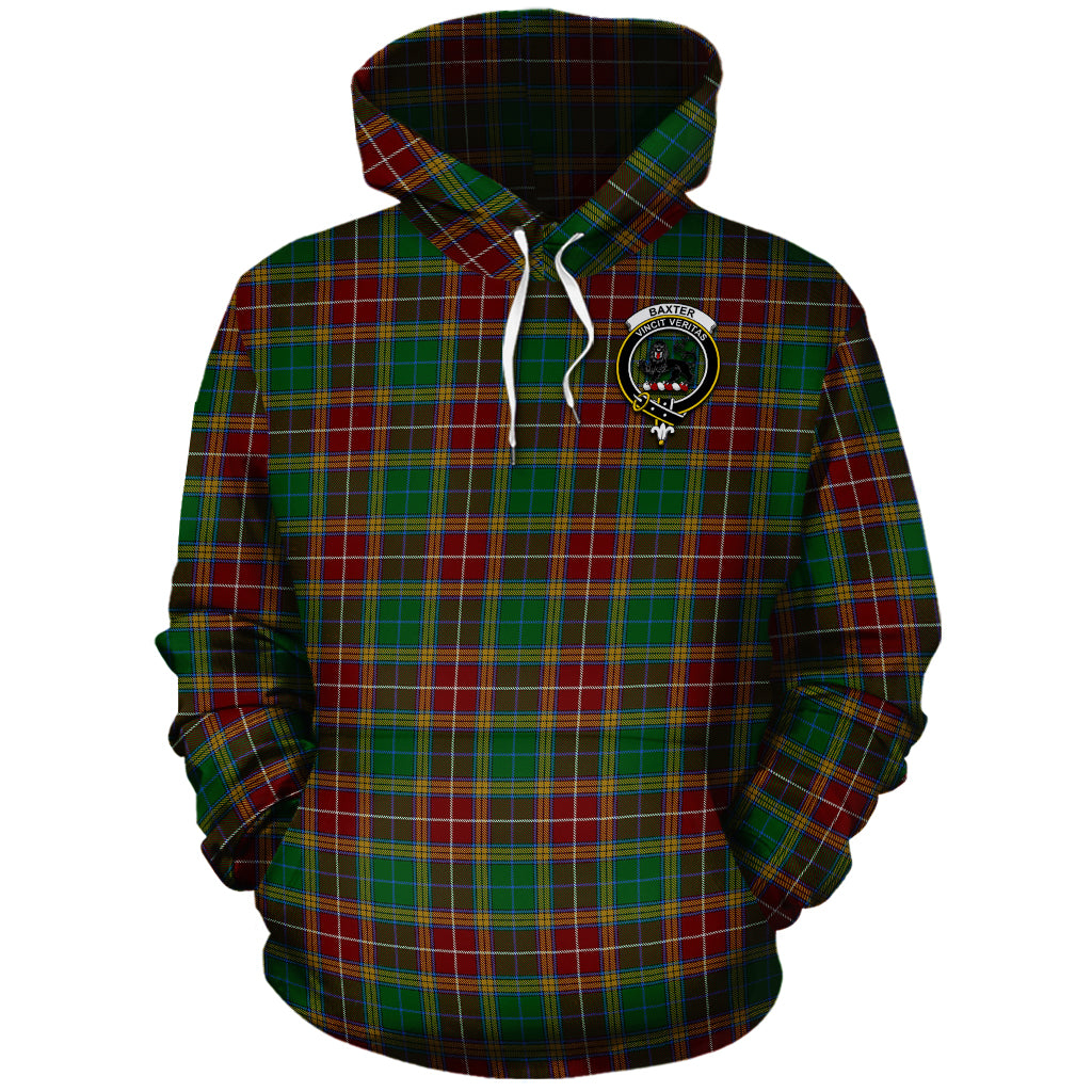 Baxter Tartan Hoodie with Family Crest - Tartanvibesclothing