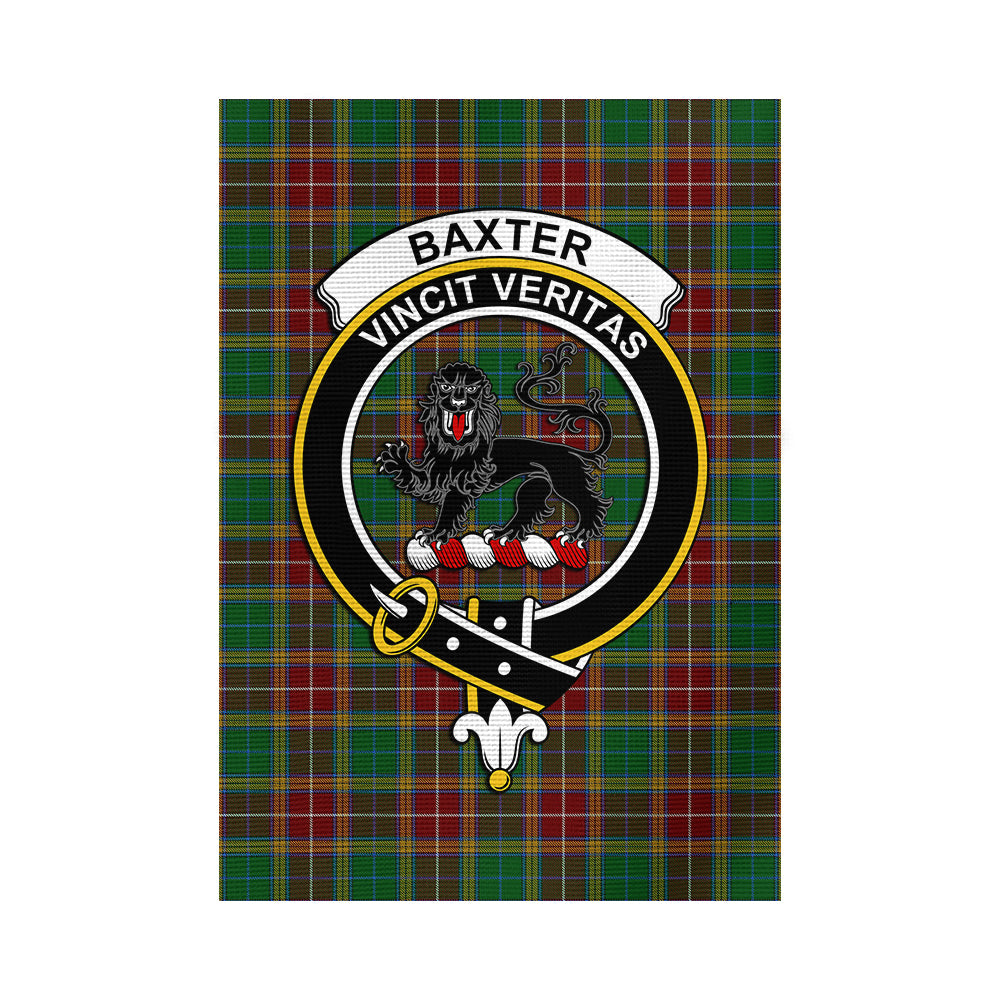 Baxter Tartan Flag with Family Crest - Tartanvibesclothing