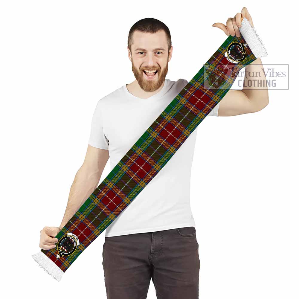 Tartan Vibes Clothing Baxter Tartan Ruffneck Scarf with Family Crest
