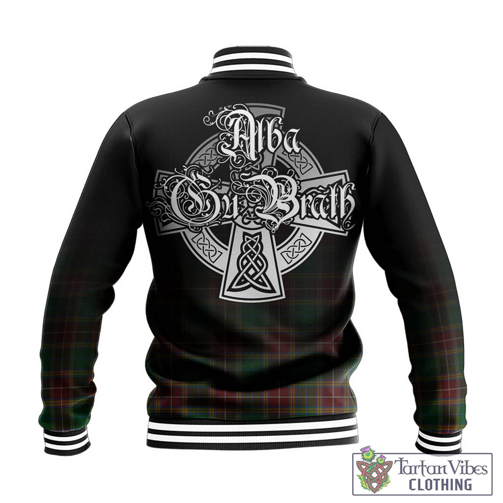 Baxter Tartan Baseball Jacket Featuring Alba Gu Brath Family Crest Celtic Inspired - Tartan Vibes Clothing