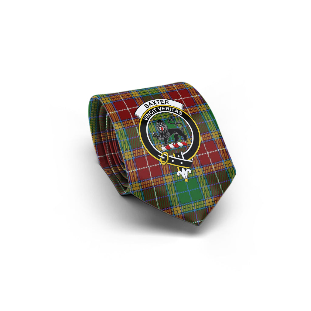 Baxter Tartan Classic Necktie with Family Crest - Tartan Vibes Clothing