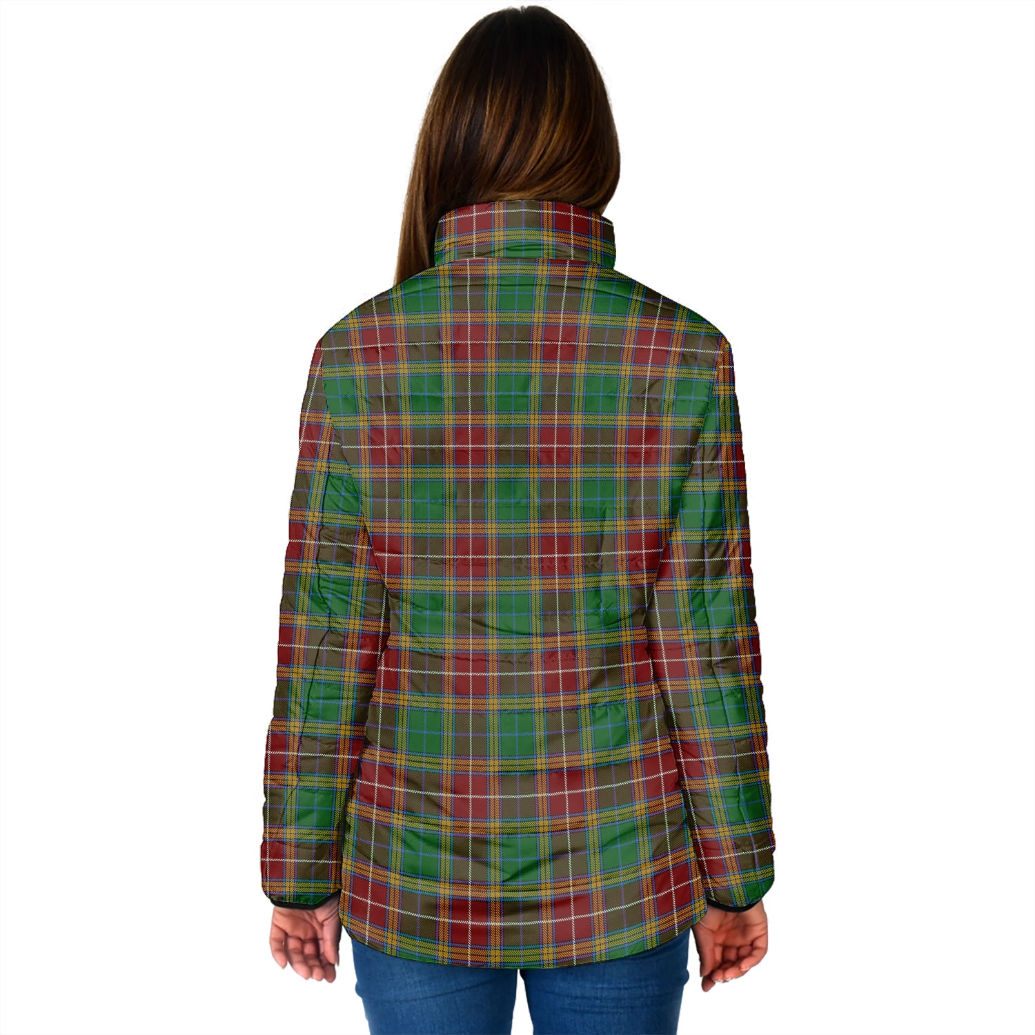 Baxter Tartan Padded Jacket with Family Crest - Tartan Vibes Clothing