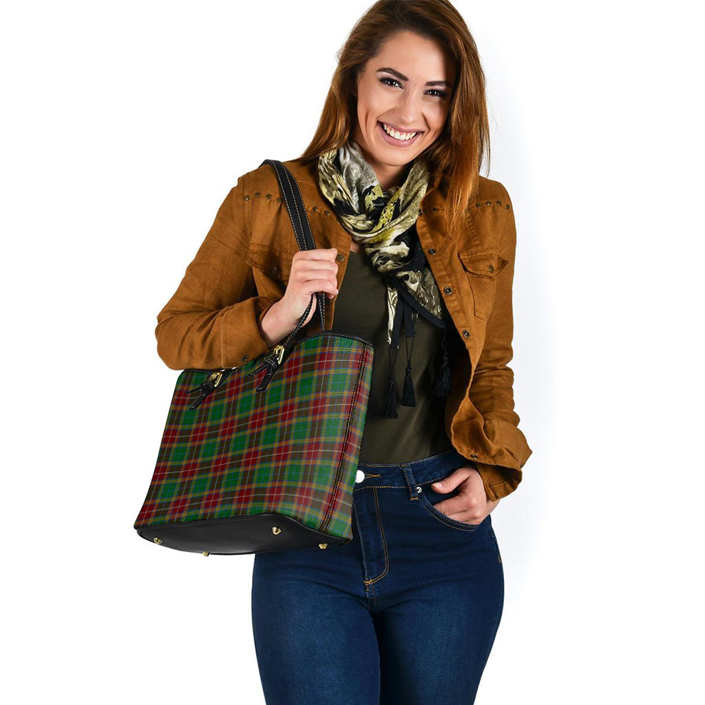 Baxter Tartan Leather Tote Bag - Tartanvibesclothing