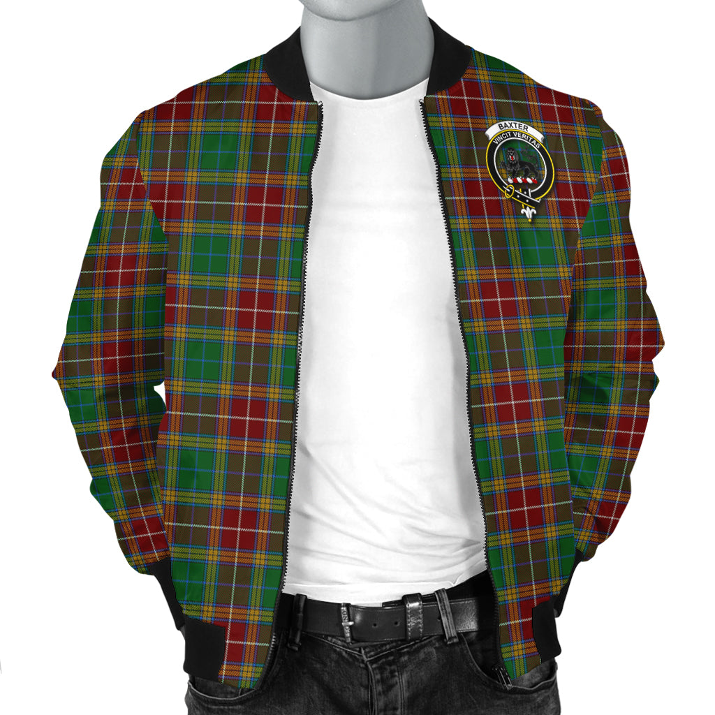 Baxter Tartan Bomber Jacket with Family Crest - Tartanvibesclothing
