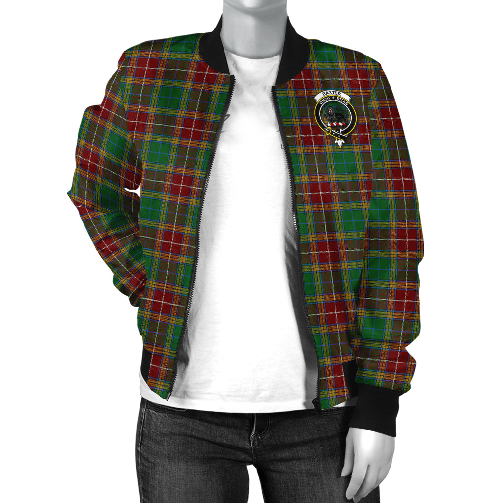 Baxter Tartan Bomber Jacket with Family Crest - Tartanvibesclothing