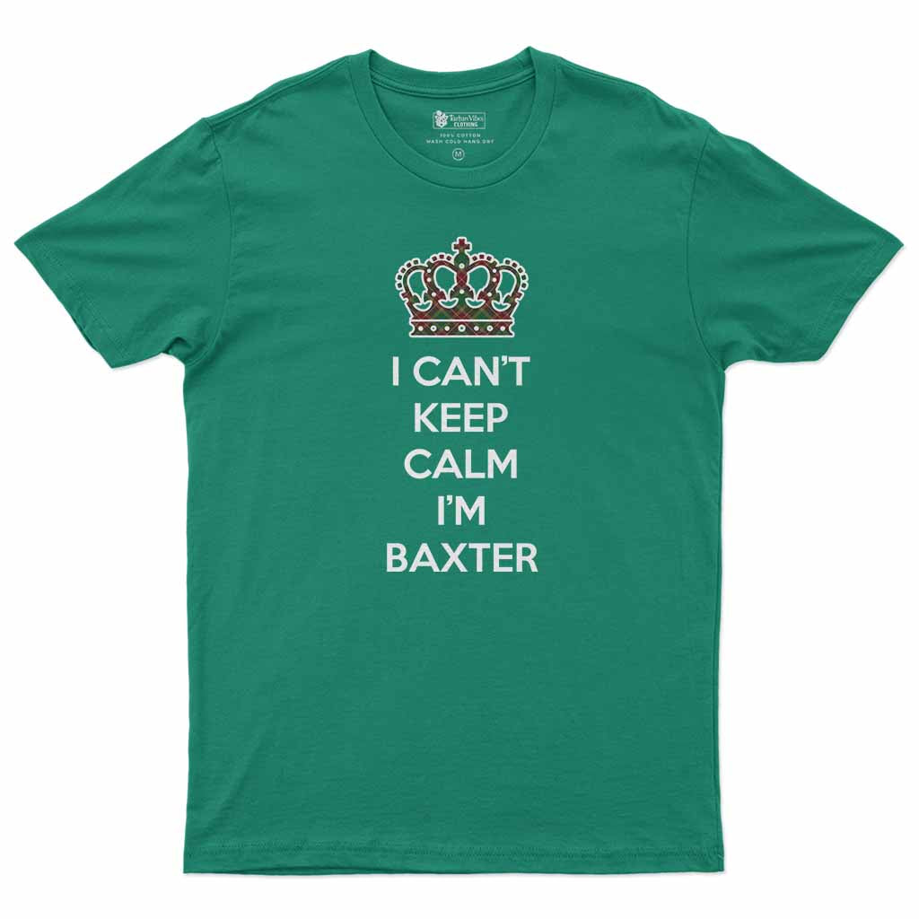 Baxter Can't Keep Calm Men's T-Shirt Irish Green - Tartan Vibes Clothing