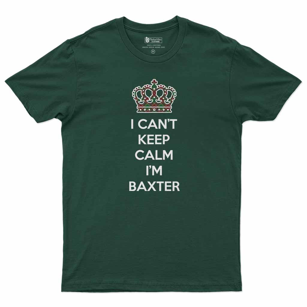 Baxter Can't Keep Calm Men's T-Shirt Forest Green - Tartan Vibes Clothing