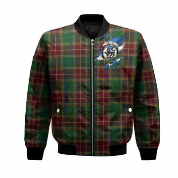 Baxter Clan Crest In Me Tartan Bomber Jacket Scotland Flag Style