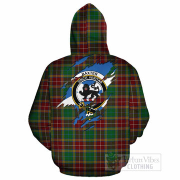 Baxter Clan Crest In Me Tartan Cotton Hoodie Scotland Flag Style
