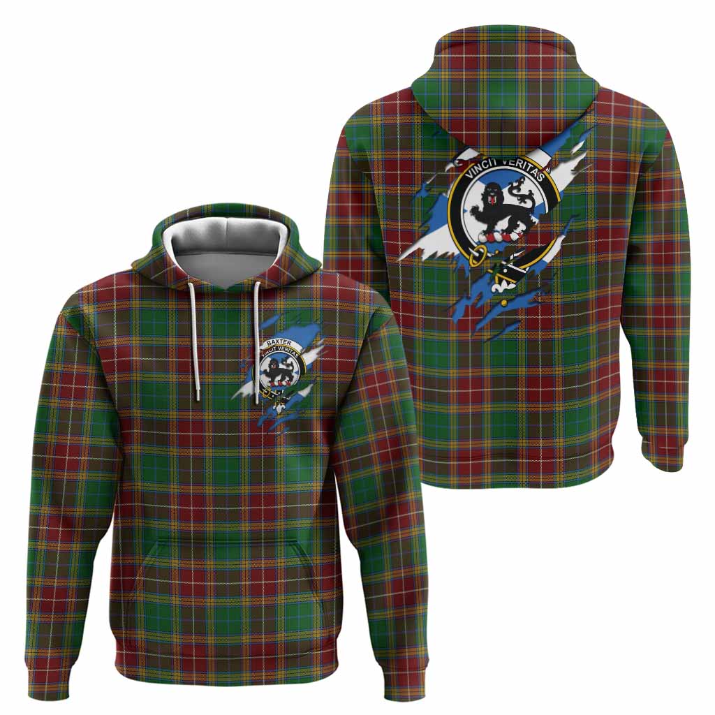 Baxter Clan Crest In Me Tartan Hoodie Scotland Flag Style