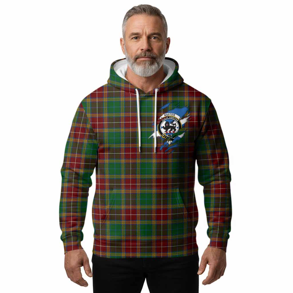 Baxter Clan Crest In Me Tartan Hoodie Scotland Flag Style