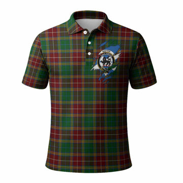 Baxter Clan Crest In Me Tartan Polo Shirt Scotland Flag Style