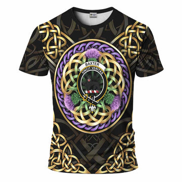 Baxter Clan Crest T-Shirt Celtic Scottish Thistle
