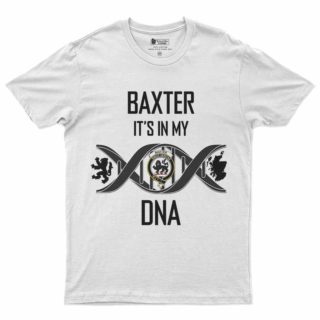 Baxter Clan DNA Men's T-Shirt White - Tartan Vibes Clothing