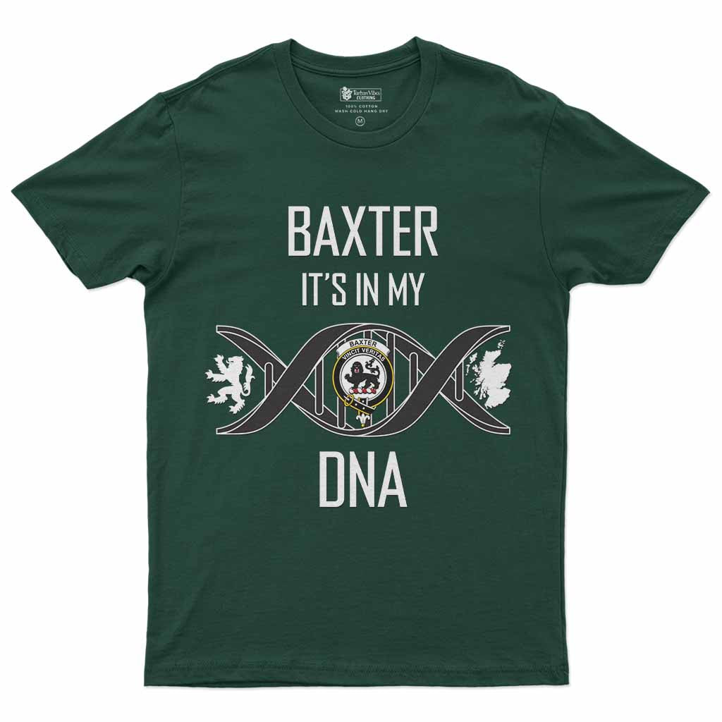 Baxter Clan DNA Men's T-Shirt Forest Green - Tartan Vibes Clothing