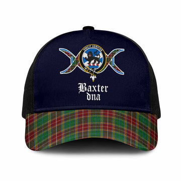 Baxter Clan DNA Tartan Mesh Trucker Cap One Size (Adjustable) Black - Tartan Vibes Clothing