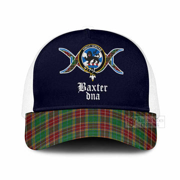Baxter Clan DNA Tartan Mesh Trucker Cap One Size (Adjustable) White - Tartan Vibes Clothing
