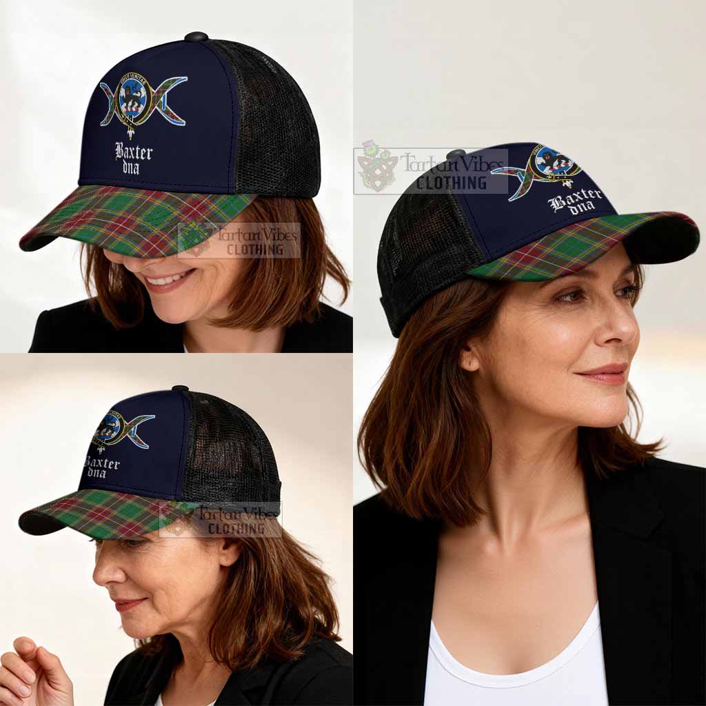 Baxter Clan DNA Tartan Mesh Trucker Cap - Tartan Vibes Clothing