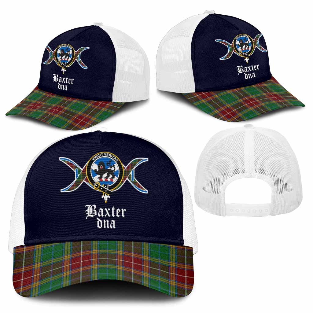Baxter Clan DNA Tartan Mesh Trucker Cap - Tartan Vibes Clothing
