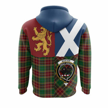 Baxter Crest Tartan Hoodie with Lion Rampant Saltire Style