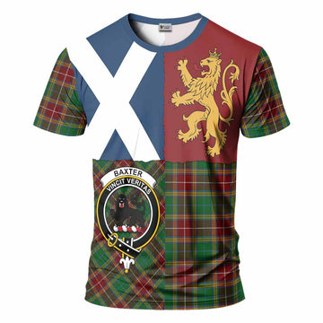 Baxter Crest Tartan T-Shirt with Lion Rampant Saltire Style