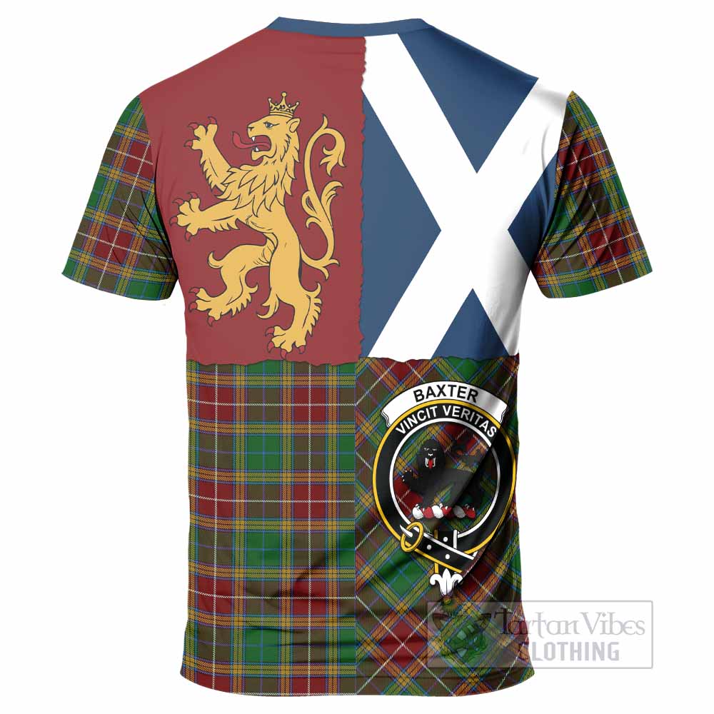Baxter Crest Tartan T-Shirt with Lion Rampant Saltire Style