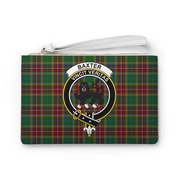 Baxter Family Crest Tartan Clutch Bag