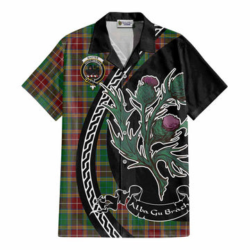 Baxter Family Crest Tartan Cotton Hawaiian Shirt Alba Thistle Inspired - Tartan Vibes Clothing